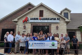 The McKinney Chamber of Commerce hosted a ribbon cutting for Andre + Associates PC.